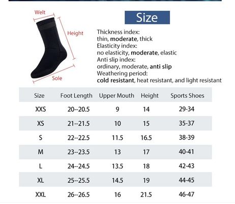 Séchage rapide chaussettes sportives en néoprène de plage rose foncé pour le surf et la plongée