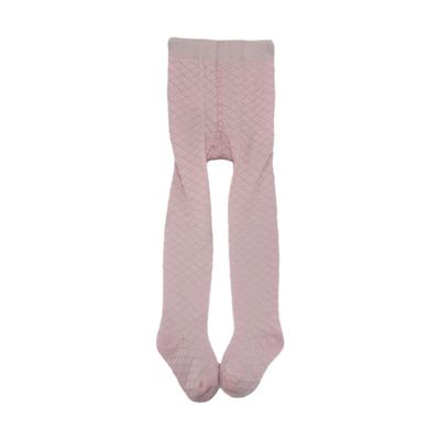En tricotée couleur rose, bébé filles, collants à pieds, style outlet, mignon, long, enfants, étroits.