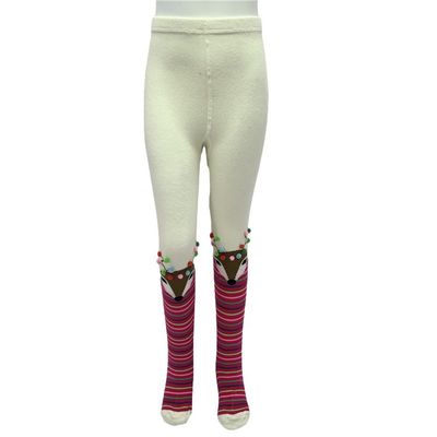 70% coton peigné 28% polyester 2% spandex imprimerie sur mesure filles mignonnes collants pour enfants