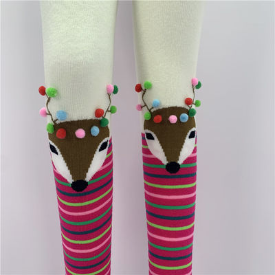 70% coton peigné 28% polyester 2% spandex imprimerie sur mesure filles mignonnes collants pour enfants
