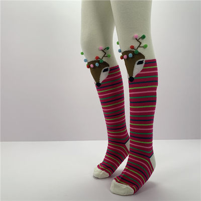 70% coton peigné 28% polyester 2% spandex imprimerie sur mesure filles mignonnes collants pour enfants