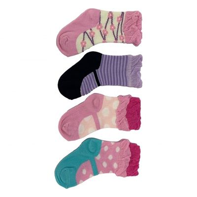 Des chaussettes à manches douces et durables pour bébé fille en forme de chaussure de princesse taille 12-24M
