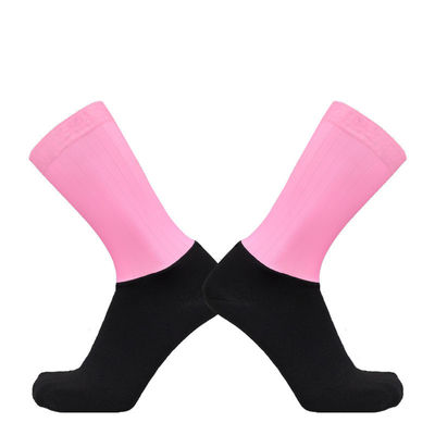 Chaussettes de compression pour cyclisme aérien à base de polyamide et de spandex antidérapant