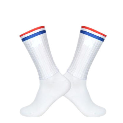 Chaussettes de compression pour cyclisme aérien à base de polyamide et de spandex antidérapant