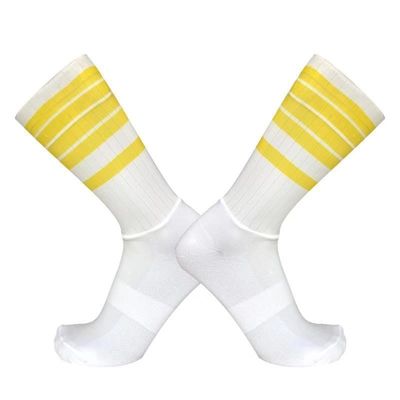Chaussettes de compression pour cyclisme aérien à base de polyamide et de spandex antidérapant