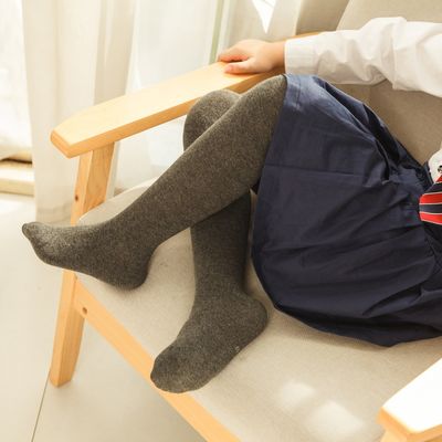 Tissu sur mesure pour filles collants scolaires peignés coton compression collants chauds leggings pour enfants