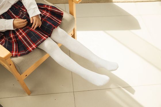 Les filles de 0 à 15 ans Pantalon de danse de ballet XS S M L Tailles bébé Solides bas noirs et blancs