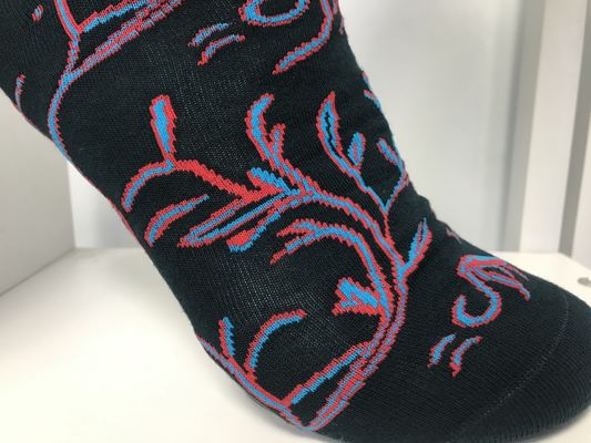 Chaussettes de style hip hop pour hommes chaussettes de coton noir avec impression personnalisée