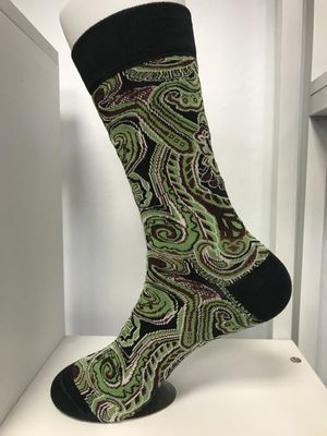 Chaussettes de style hip hop pour hommes chaussettes de coton noir avec impression personnalisée