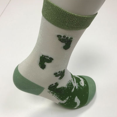 Longueur de la cheville personnalisée des chaussettes en nylon mixte en fil d'argent pour les femmes pour la taille de l'UE 36-40