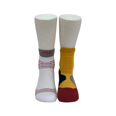 Des chaussettes de beauté secs rapides et respirants pour hommes Logo personnalisé