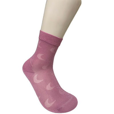100% mode minimaliste stylé chaussettes en nylon de soie brillante pour femmes avec fonction anti-dérapant