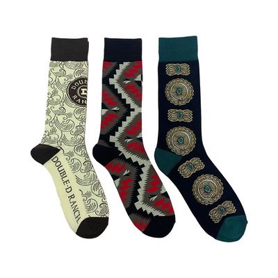70% coton peigné 28% nylon 2% spandex chaussettes personnalisées pour hommes en noir