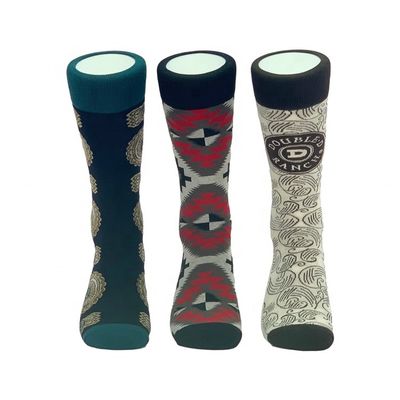 70% coton peigné 28% nylon 2% spandex chaussettes personnalisées pour hommes en noir