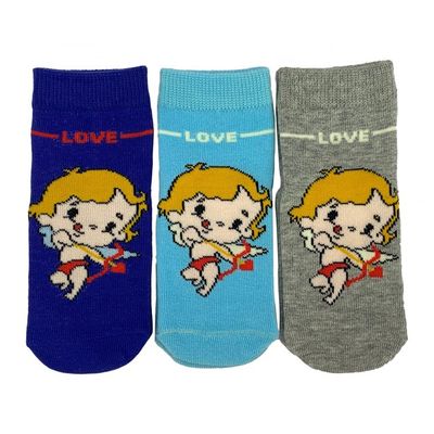Rapide, séché, gris, sport, antidérapant, nouveau-né, bébé, garçon, chaud, dessin animé, mignon, tube, chaussettes à chevilles tricotées