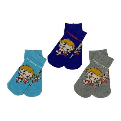 Rapide, séché, gris, sport, antidérapant, nouveau-né, bébé, garçon, chaud, dessin animé, mignon, tube, chaussettes à chevilles tricotées