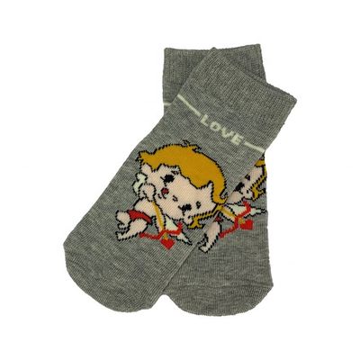Rapide, séché, gris, sport, antidérapant, nouveau-né, bébé, garçon, chaud, dessin animé, mignon, tube, chaussettes à chevilles tricotées