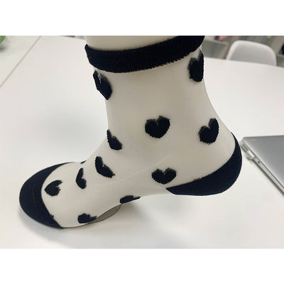 Des chaussettes à travers pour femmes personnalisables taille européenne 36-39 et motif amour