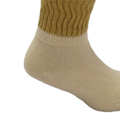 Nouveau-né à cheville haute tricotée anti-dérapant Longues chaussettes de bébé avec coton respirant