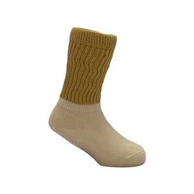 Nouveau-né à cheville haute tricotée anti-dérapant Longues chaussettes de bébé avec coton respirant