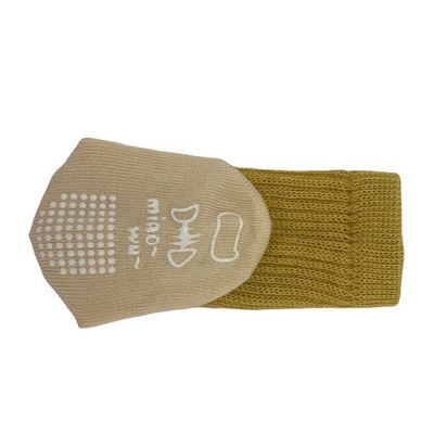 Nouveau-né à cheville haute tricotée anti-dérapant Longues chaussettes de bébé avec coton respirant