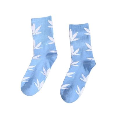 Chaussettes de beauté de style régulier pour hommes femmes unisexe rouge bleu coton chaussettes de sport élastiques
