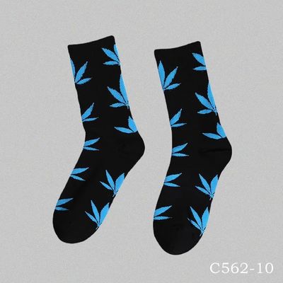 Chaussettes de beauté de style régulier pour hommes femmes unisexe rouge bleu coton chaussettes de sport élastiques