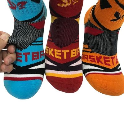 Des chaussettes de sport orange de luxe pour un confort étirant et un football antidérapant