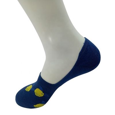 80% coton peigné 17% polyamide 3% spandex chaussettes invisibles personnalisées pour hommes et femmes