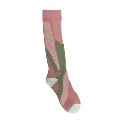 Des chaussettes de sport anti-dérrapage à motifs rose-bleu