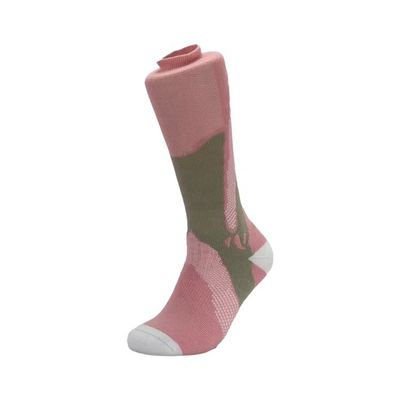 Des chaussettes de sport anti-dérrapage à motifs rose-bleu