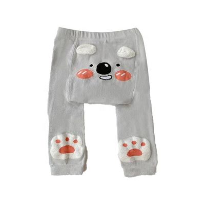 2 à 4 ans Jeux de bas étroits pour bébés avec des motifs mignons, épais et propres à la peau, en cinq couleurs