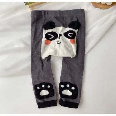 Des collants pour bébés en coton confortable et respirant avec un motif d'animal adorable