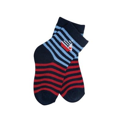 Chaussettes à rayures de dessin animé pour nouveau-nés garçons et filles 12-24 mois en coton peigné