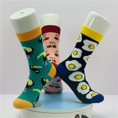 Méthode de tissage Tricoté CREW Chaussettes de mode amusantes et joyeuses