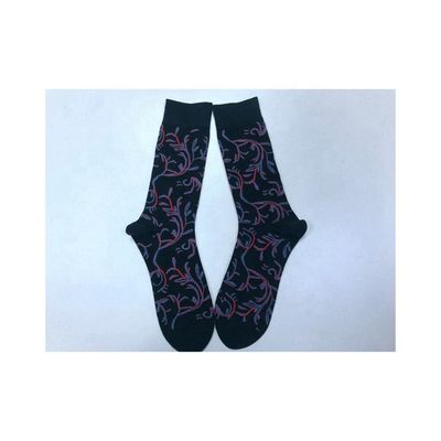 Longues chaussettes pour hommes en spandex à 5% et avec un design coloré
