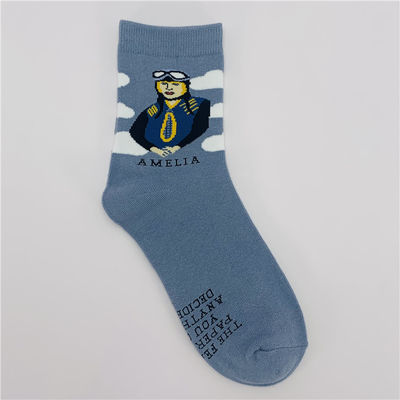 39-42 Chaussettes de coton à la mode Designer femme chaussettes longues thermiques pour femmes
