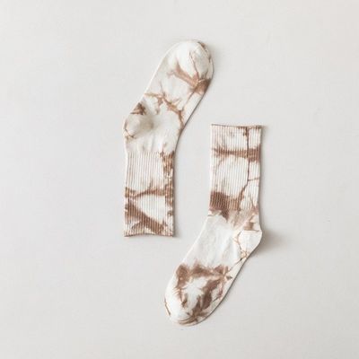 Couleur de cravate CREW chaussettes de sport Polyester coton Spandex mélange pour le confort et la durabilité