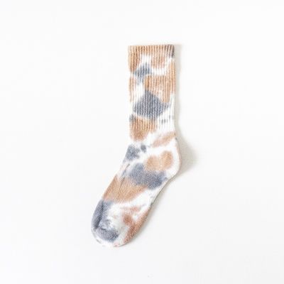 Couleur de cravate CREW chaussettes de sport Polyester coton Spandex mélange pour le confort et la durabilité