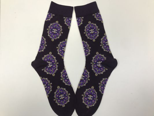 Logo sur mesure chaussettes d'impression de mode hommes chaussettes de mode Méthode de tissage tricotée à prix abordable