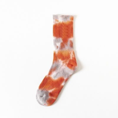Couleur de cravate CREW chaussettes de sport Polyester coton Spandex mélange pour le confort et la durabilité