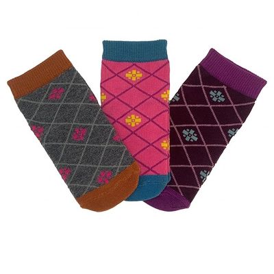 Chaussettes chaudes en coton antidérapantes respirantes pour enfants Épaisseur standard