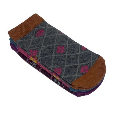 Chaussettes chaudes en coton antidérapantes respirantes pour enfants Épaisseur standard