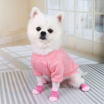 Restez à la mode et confortable avec ces chaussettes rose/bleu pour chiens