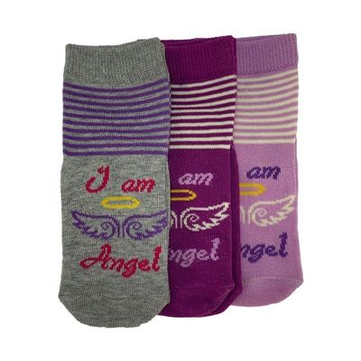Pas de détection d'aiguille Happy nouveau-né Slouch chaussettes hautes pour enfants