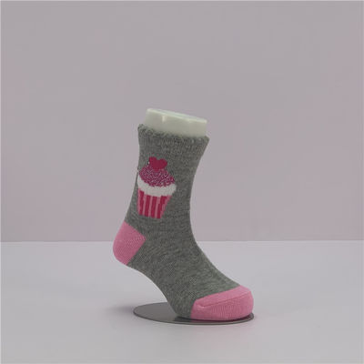 Cartoon modèle bébé bébé fille chaussettes en coton biologique rose pour les enfants 12-24 mois