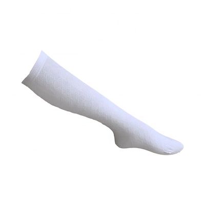 Style régulier Blanc Compression Longues chaussettes de sport Cartoon Chaussettes haute hauteur des genoux pour enfants