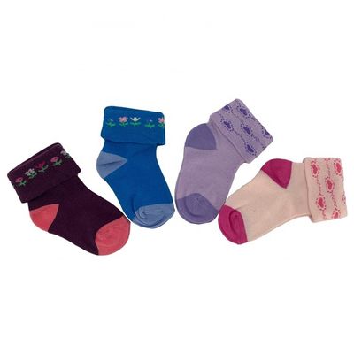 Aucune détection d'aiguille Des chaussettes en coton pour enfants aux couleurs sucrées et à l'épaisseur standard