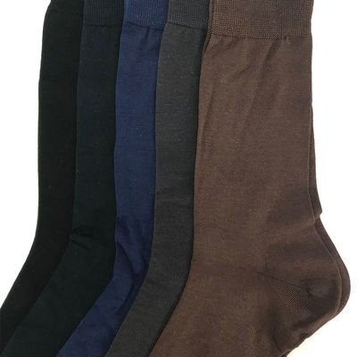 Genre Hommes chaussettes d'affaires respirantes en coton marchandisé chaussettes de couleur claire pour l'automne