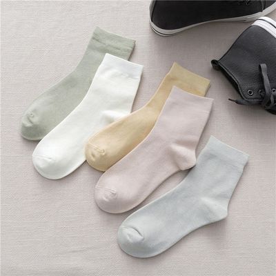 30% de fibre de bambou Longueur de cheville Plain Respirant Confortable Femmes Femmes Chaussettes de bambou
